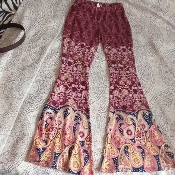 Patterned flare pants - Picture 1 of 12